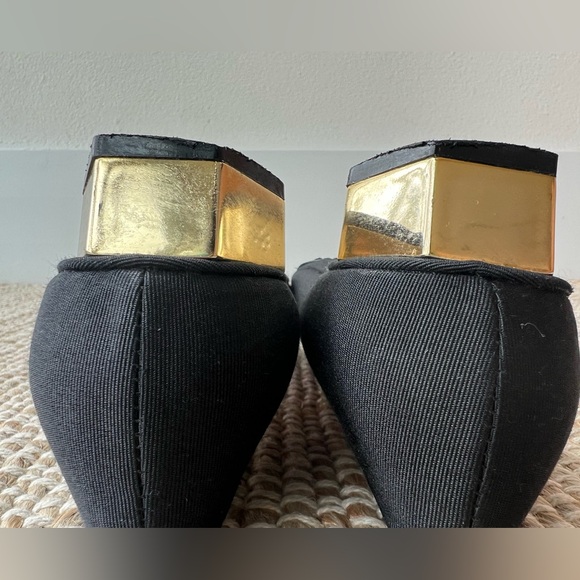 TORY BURCH | Square Toe Block Heels with Dust Bag | Size 7.5 - Picture 4 of 15